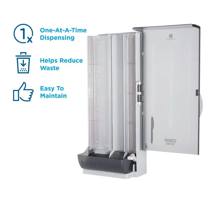 Dixie® Ultra SmartStock® Series-O Classic Knife Dispenser Translucent Black 1/Each