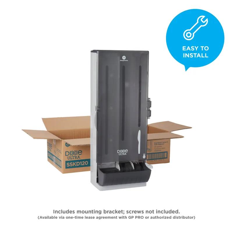 Dixie® Ultra SmartStock® Series-O Classic Knife Dispenser Translucent Black 1/Each