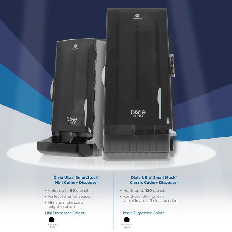 Dixie® Ultra SmartStock® Series-O Classic Knife Dispenser Translucent Black 1/Each