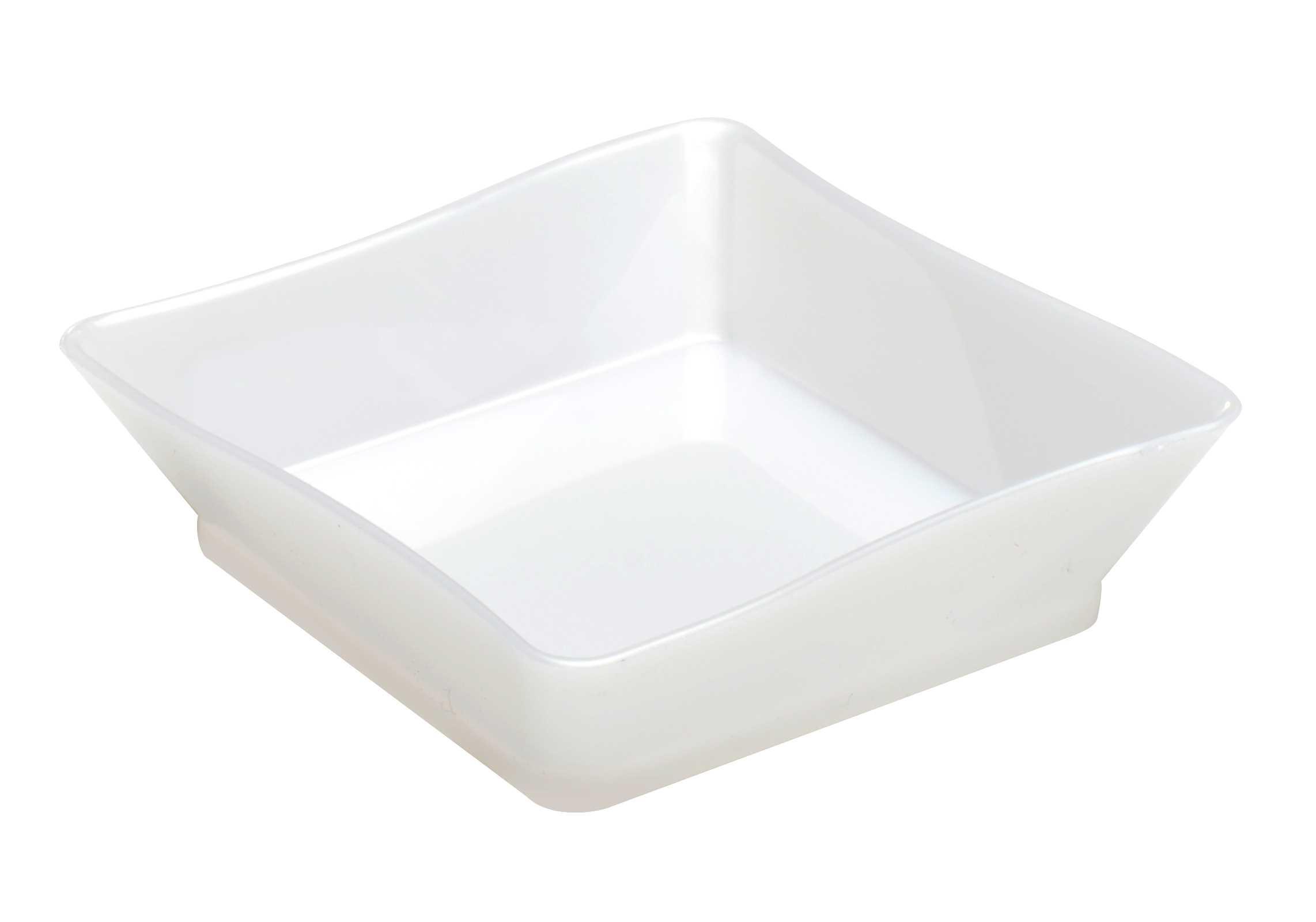 Tiny Temptations Serving Tray 2.25X2.25 IN PS White 200/Case