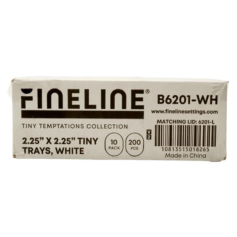 Tiny Temptations Serving Tray 2.25X2.25 IN PS White 200/Case