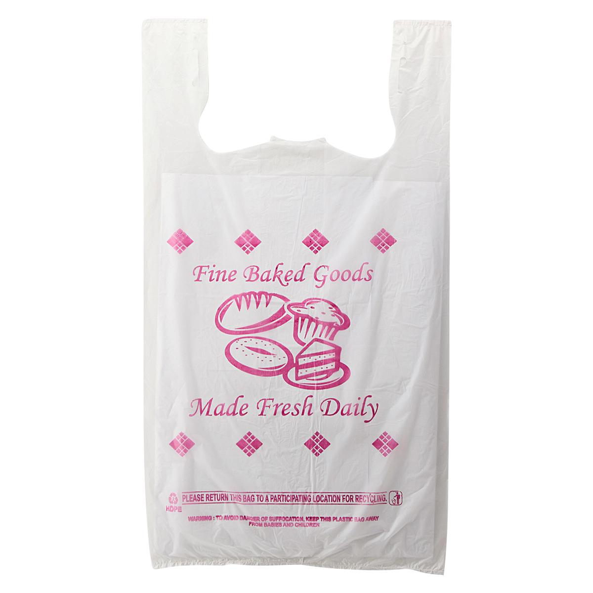 Bakery Bag 13X10X24 IN 1/6 Plastic 16MIC T-Sack 500/Case