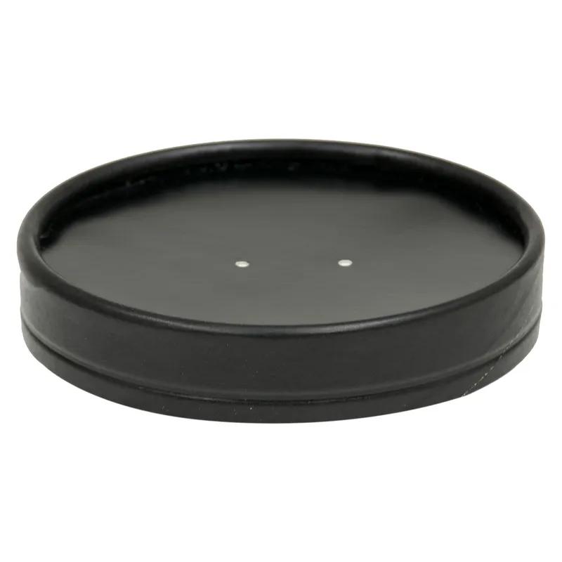 Lid Small (SM) Paper Black For 6-8-10-12 OZ 16 OZ Tall Food Container Bulk 500/Case