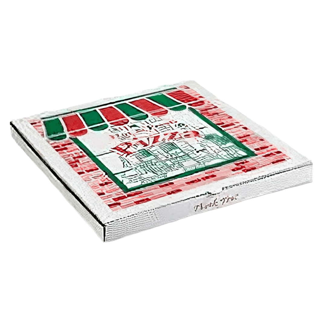 Pizza Box 24X24X2 IN Corrugated Paperboard Kraft Stock Print 25/Bundle