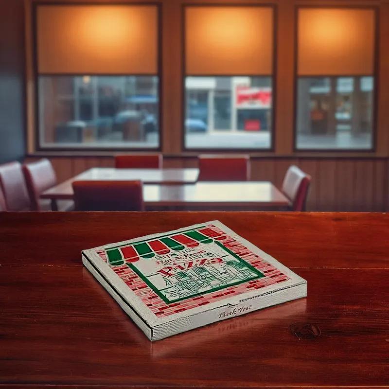 Pizza Box 24X24X2 IN Corrugated Paperboard Kraft Stock Print 25/Bundle