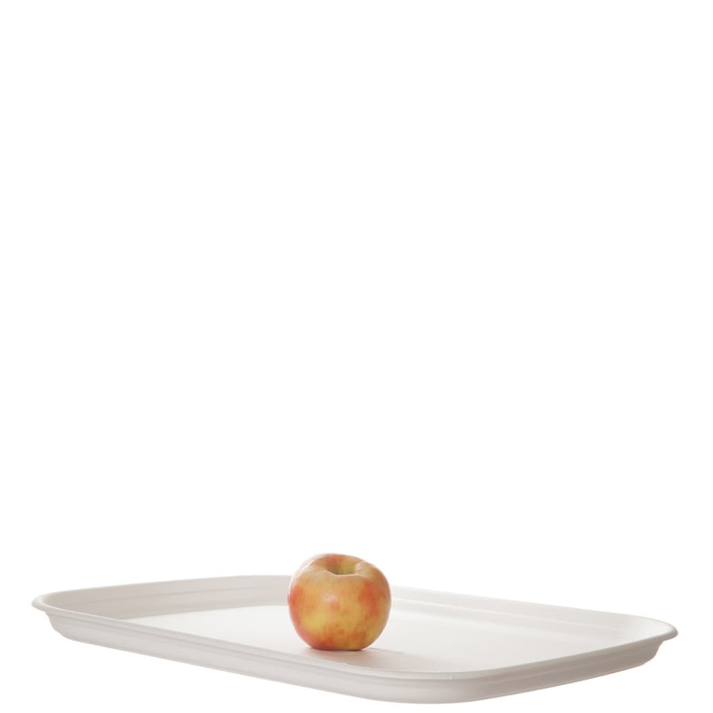 Regalia Serving Tray Base 13X17X1 IN Sugarcane White Rectangle 100/Case