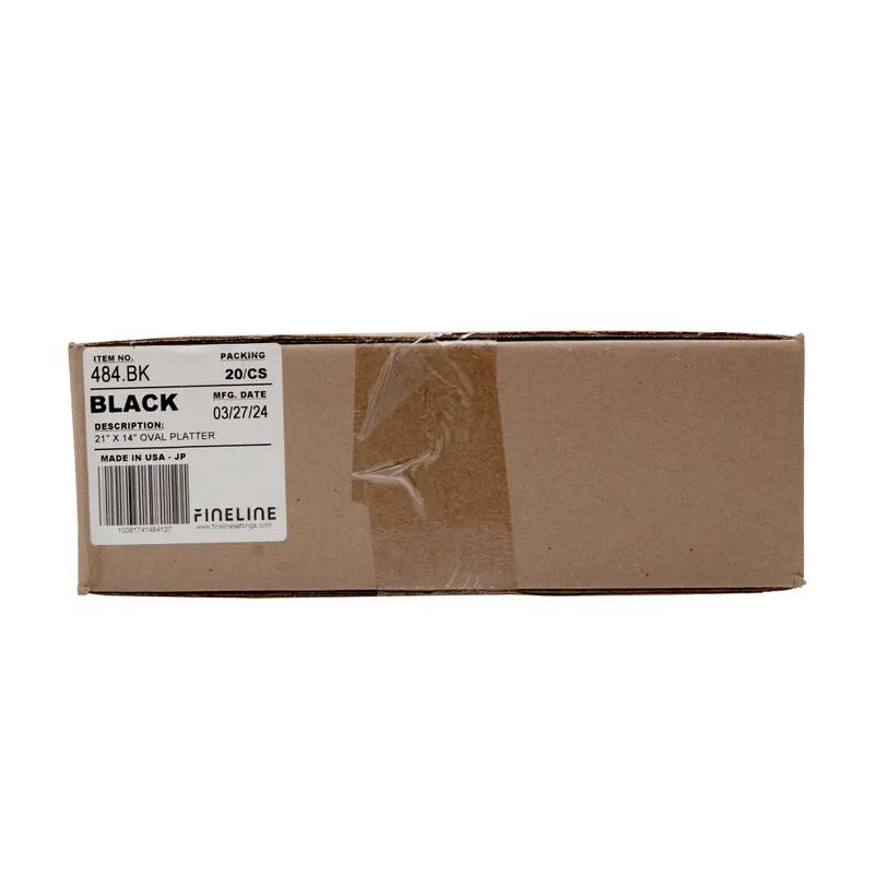 Platter Pleasers Serving Tray Base 21X14 IN PS Black Oval 20/Case