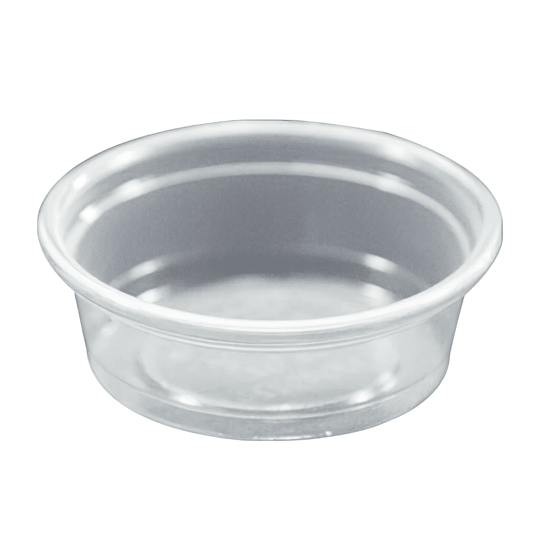 Dart® Conex Complements® Souffle & Portion Cup 0.5 OZ PP Clear Round Crack Resistant 2500/Case