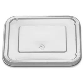 Lid Flat 1 Compartment PS Clear Oblong For 24-32 OZ Compartment Tray Unhinged 250/Case