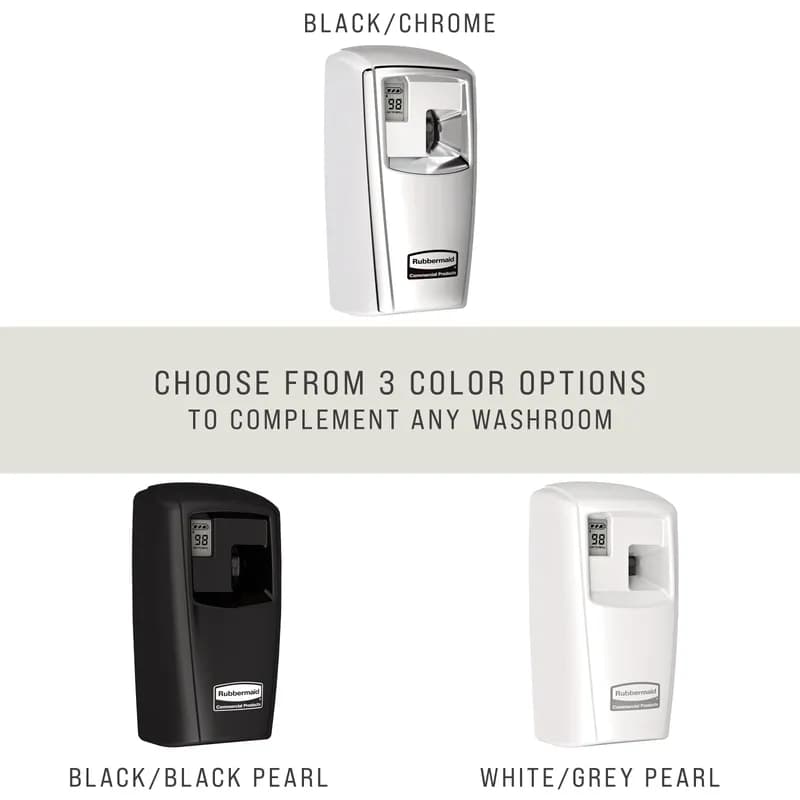 Microburst® 3000 Air Freshener Dispenser Chrome Plastic 4.01X3.25X6.63 IN LCD Display 6/Case