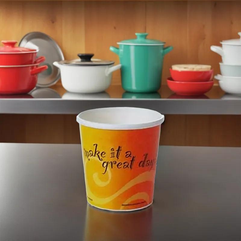 Soup Food Container Base 12 OZ Paper Round 500/Case