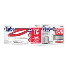Ziploc® Bag 1 GAL Plastic 1.75MIL With Zip Seal Closure 250/Case