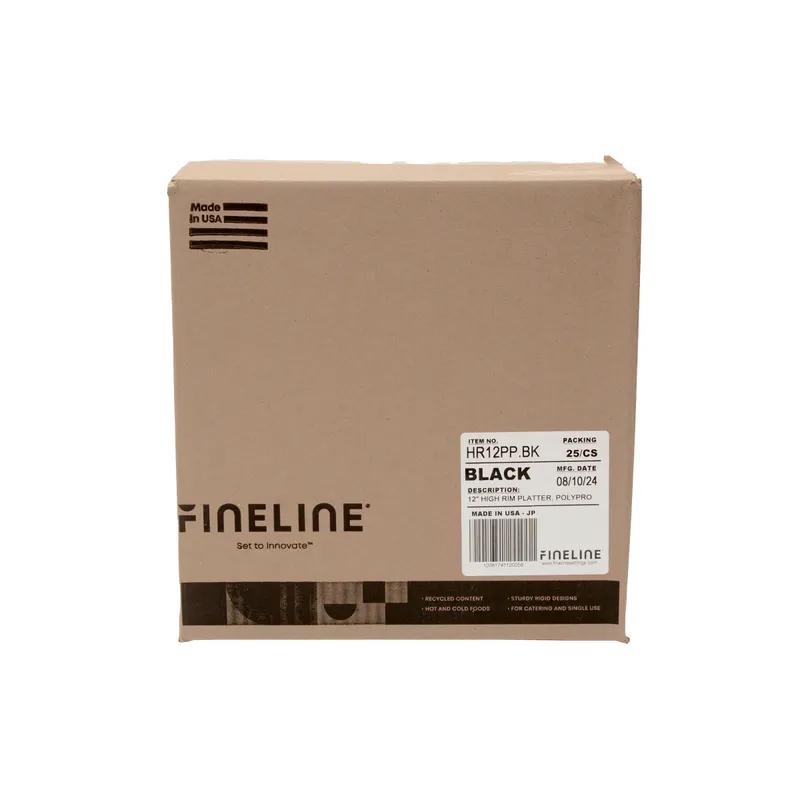 Catering Tray 12 IN PP Black Unbreakable 25/Case