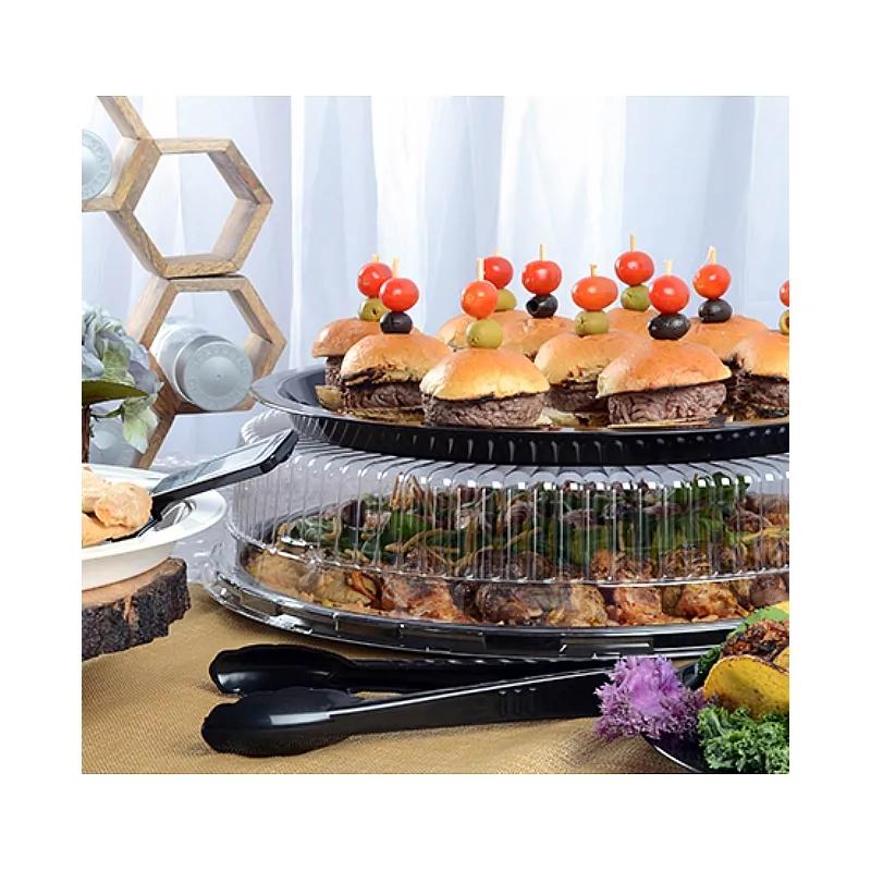 Catering Tray 12 IN PP Black Unbreakable 25/Case