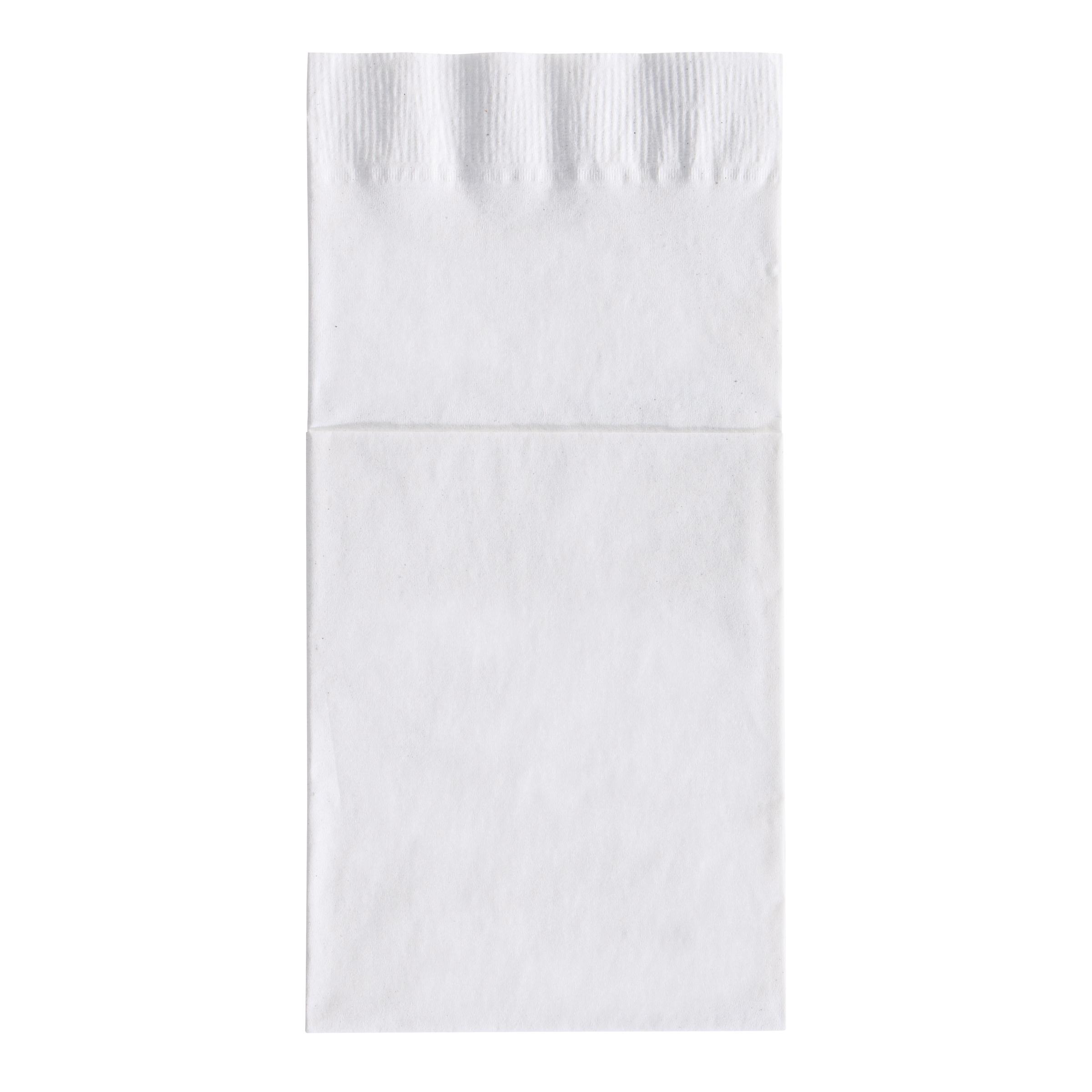 Dinner Napkins 17X17 IN White Paper 2PLY 1/8 Fold 800/Case