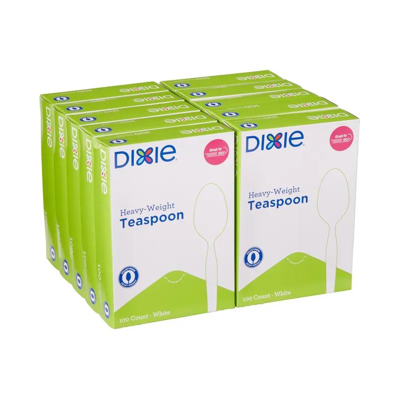 Dixie® Grab-N-Go® Teaspoon PS White Heavyweight 1000/Case