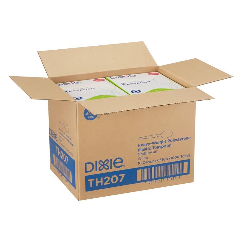 Dixie® Grab-N-Go® Teaspoon PS White Heavyweight 1000/Case