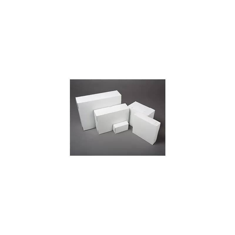 Easy Lock Cake Box 12X12X2.75 IN SUS Paperboard CRB White Square Lock Corner 1-Piece 100/Bundle