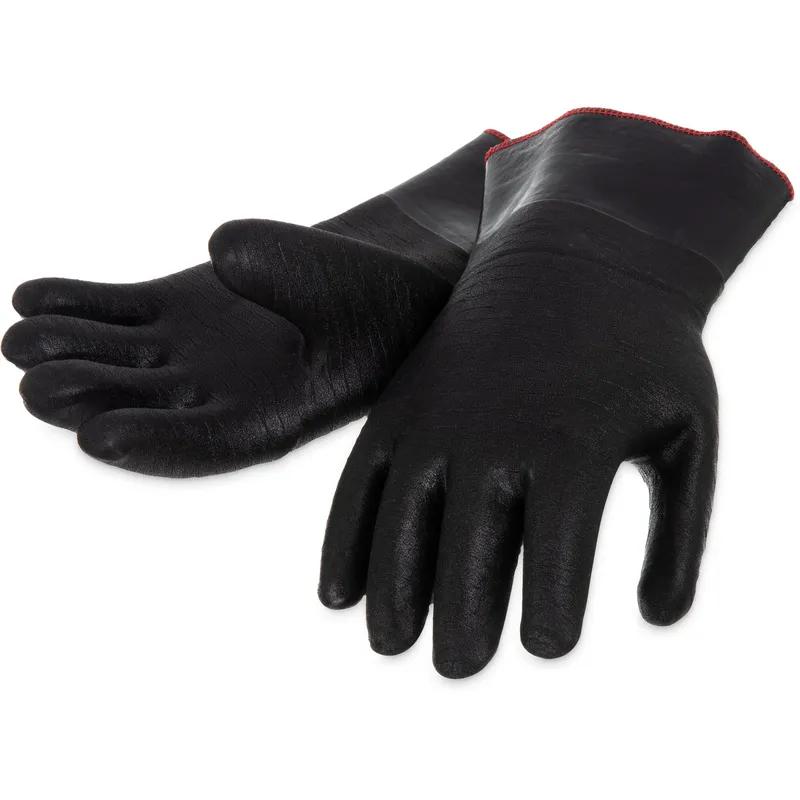 San Jamar Oven Mitt 16 IN Neoprene Black Up to 500 Degrees Fahrenheit 1/Pair