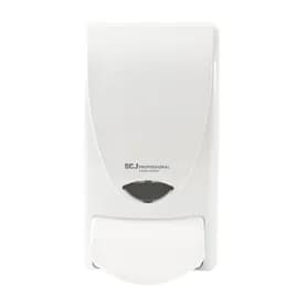 Proline Curve Hand Sanitizer & Soap Dispenser 1000 mL White Plastic Manual Surface Mount 1/Each