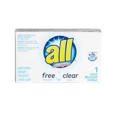 Free & Clear Unscented Laundry Detergent 1.6 FLOZ Liquid Coin Vend 100/Case