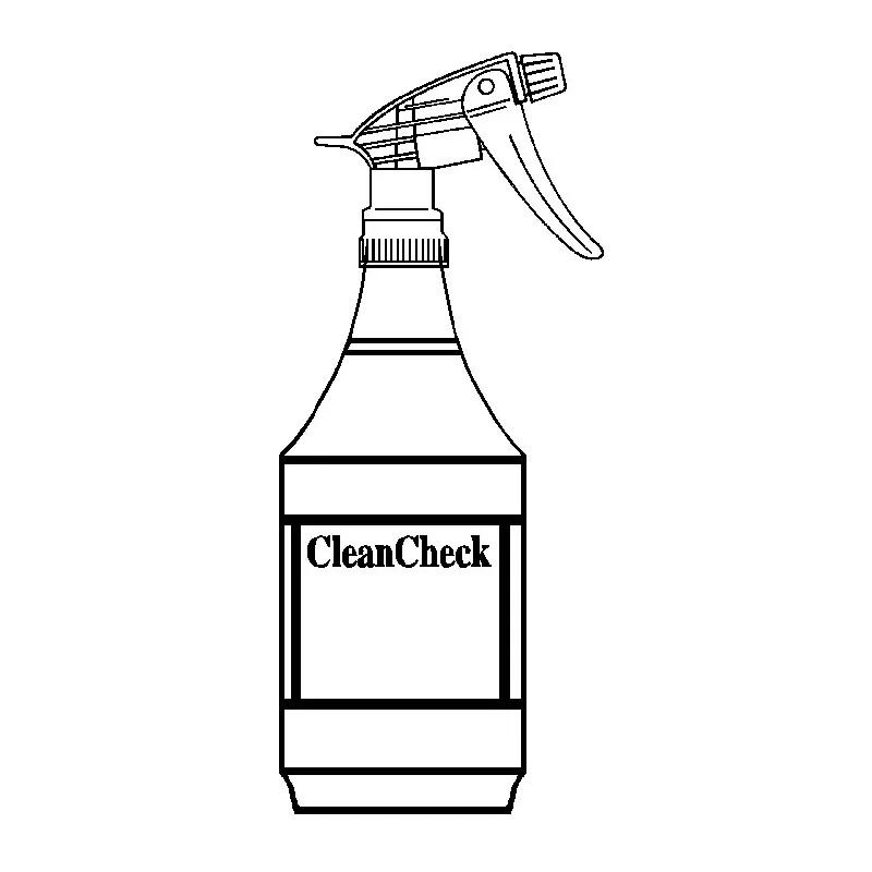CleanCheck® Spray Bottle & Trigger Sprayer 32 FLOZ HDPE White Red 3/Pack