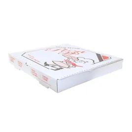 Pizza Box 14X14 IN Corrugated Cardboard White Stock Print 50/Bundle