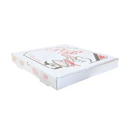Pizza Box 14X14 IN Corrugated Cardboard White Stock Print 50/Bundle