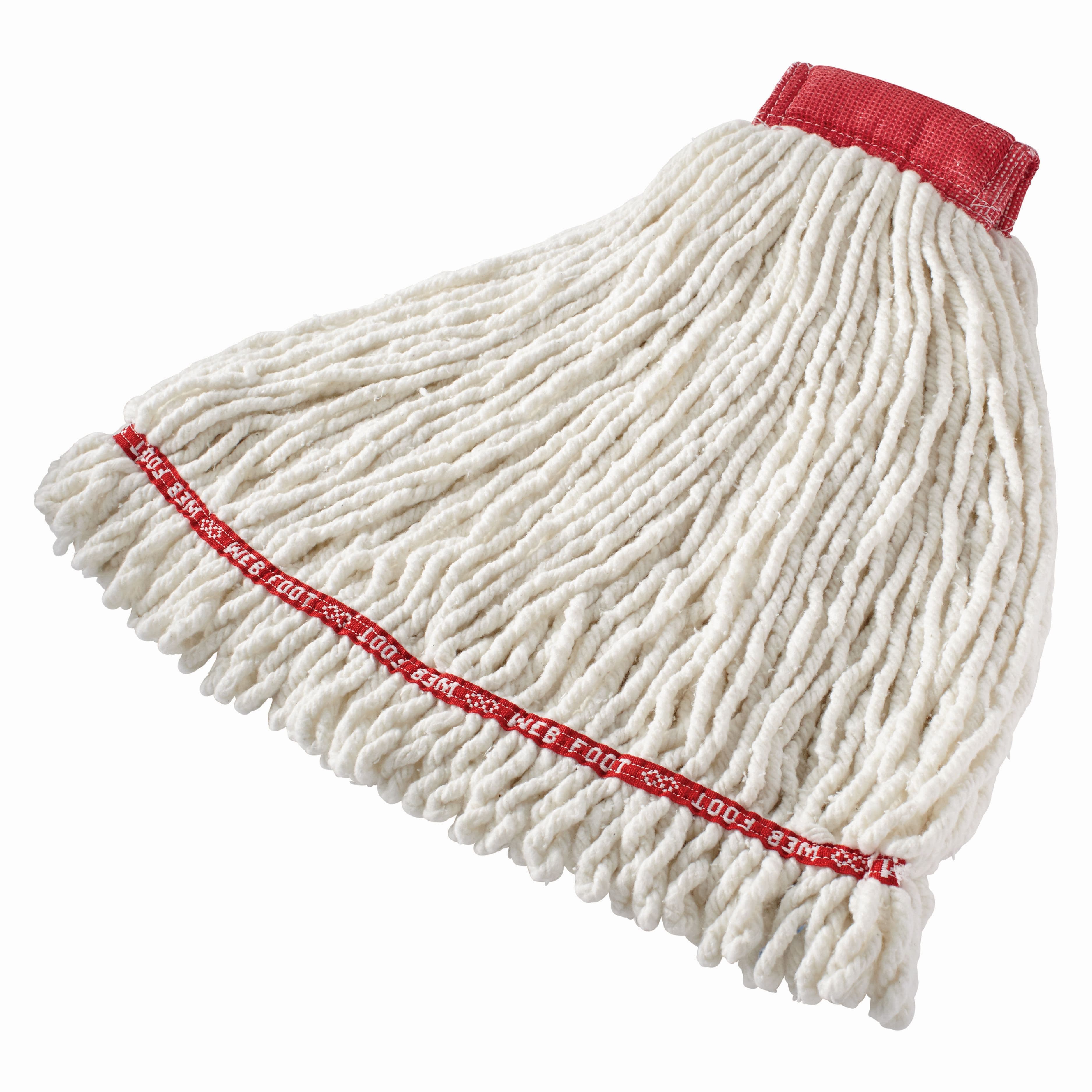 Web Foot® Mop Large (LG) 24 OZ White Cotton Synthetic Blend Shrinkless 5IN Headband 6/Case