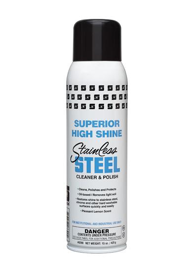 Superior High Shine Stainless Steel Cleaner & Polish Unscented 20 FLOZ RTU Oil-Based 12/Case