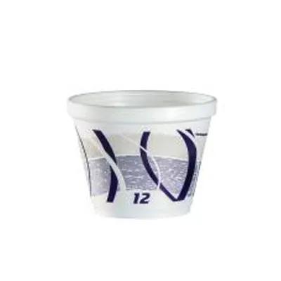 Dart® Food Container Base 12 OZ Polystyrene Foam Purple Gray Impulse Insulated 500/Case
