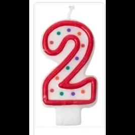 Number Candle #2 12/Pack