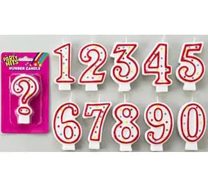 Number Candle #7 12/Pack