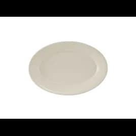 Reno Platter 8.25X5.75 IN China Eggshell Oval Wide Rim Rolled Edge Fully Vitrified 36/Case