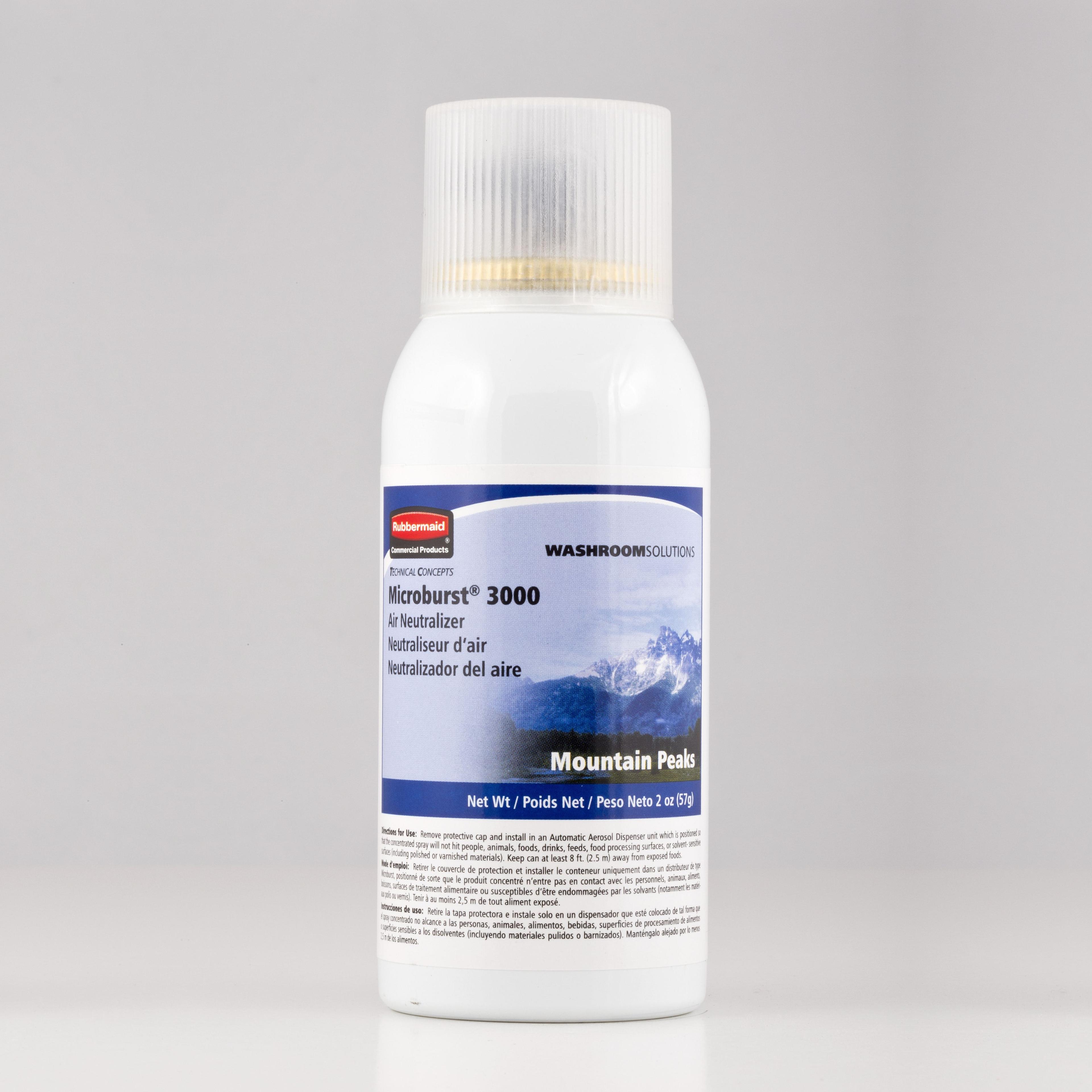 Microburst® 3000 Air Freshener Mountain Peaks Aerosol 2 FLOZ Refill 12/Case