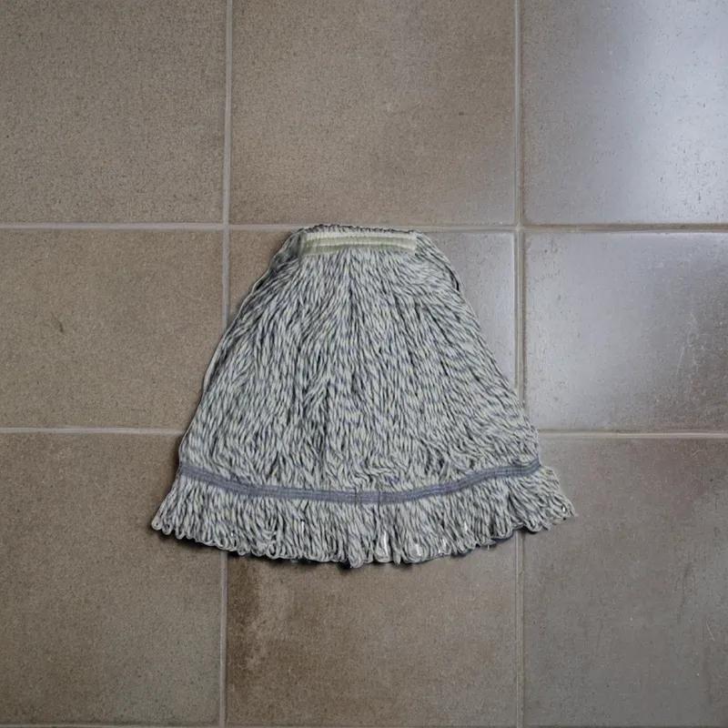 Mop Head Finish Applicator Blue White Loop End 12/Case