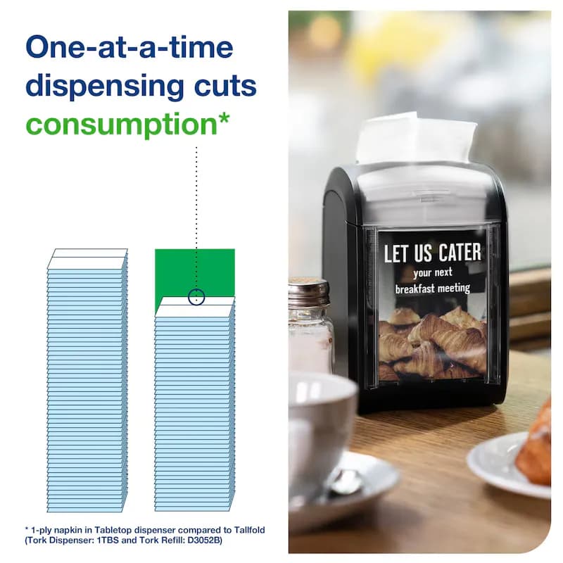 Tork Xpressnap Fit® Dispenser Napkins White Paper 2PLY Multifold Z Advanced 4320/Case