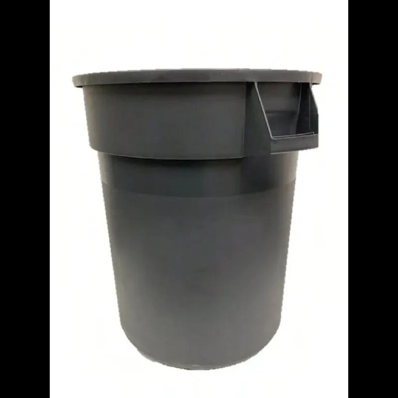 Trash Can 55 GAL Gray Plastic High Impact Heavy Duty 1/Each