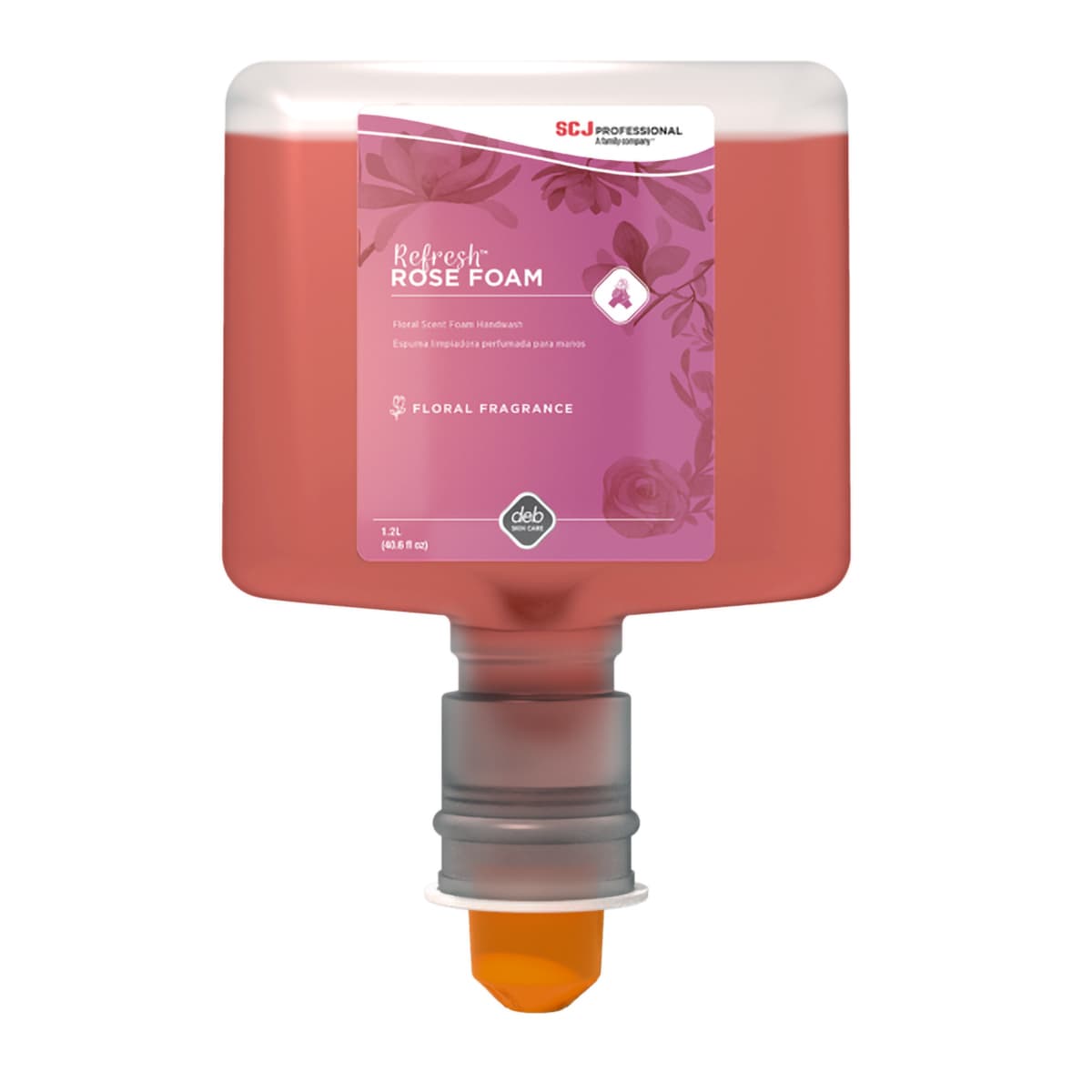 Refresh Hand Soap Foam 1.2 L Rose Pink Cartridge 3/Case