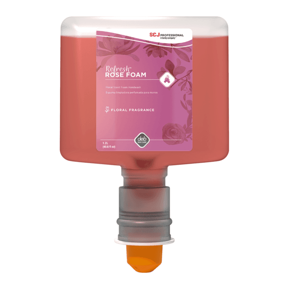 Refresh Hand Soap Foam 1.2 L Rose Pink Cartridge 3/Case