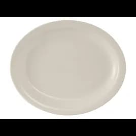 Nevada Platter 13.75X11.25 IN China Eggshell Oval Narrow Rim Fully Vitrified 12/Case