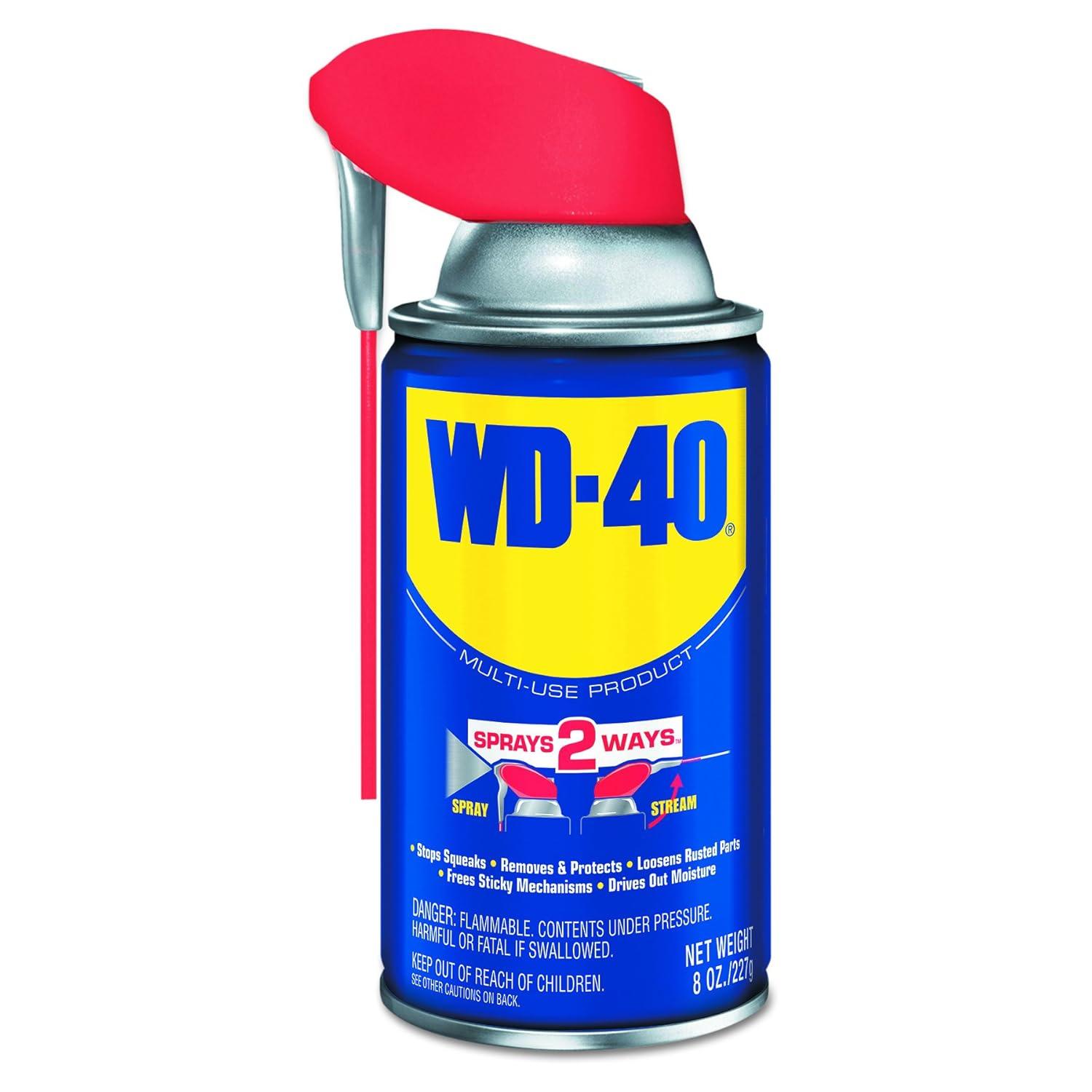 WD-40® Smart Straw Lubricant & Cleaner 8 OZ Aerosol 12/Case