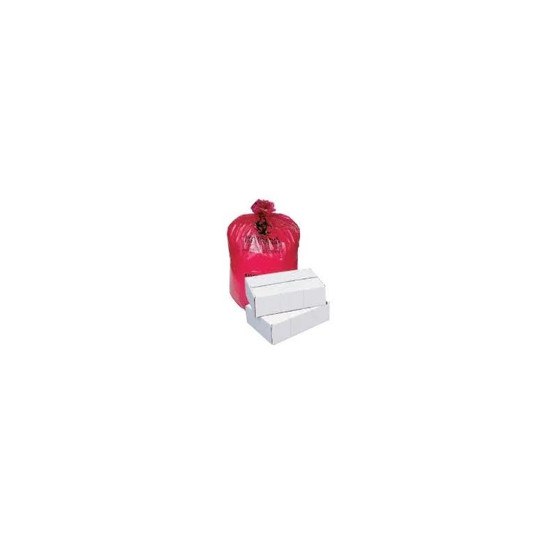 Biohazard Bag 40X47 IN Red Plastic 1.2MIL 100/Case