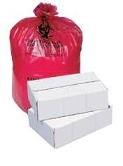 Biohazard Bag 40X47 IN Red Plastic 1.2MIL 100/Case