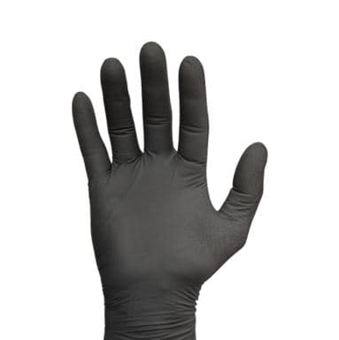 Victoria Bay Examination Gloves Large (LG) Black 5MIL Nitrile Disposable Powder-Free 100 Count/Box 10 Box/Case