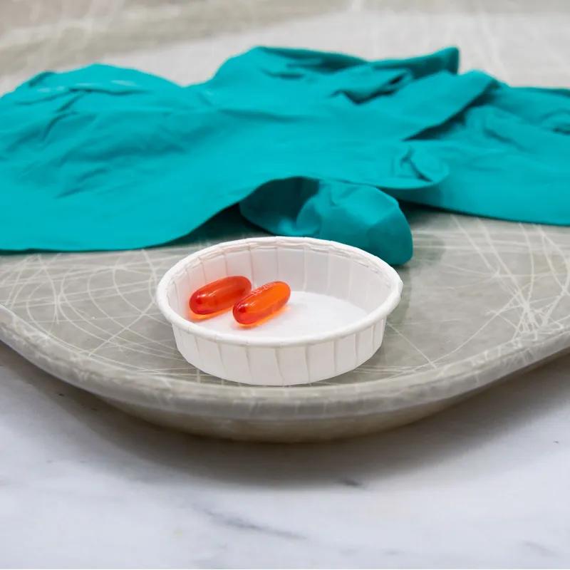 Solo® Souffle & Portion Cup 1 OZ Treated Paper White Round 250 Count/Pack 20 Packs/Case 5000 Count/Case