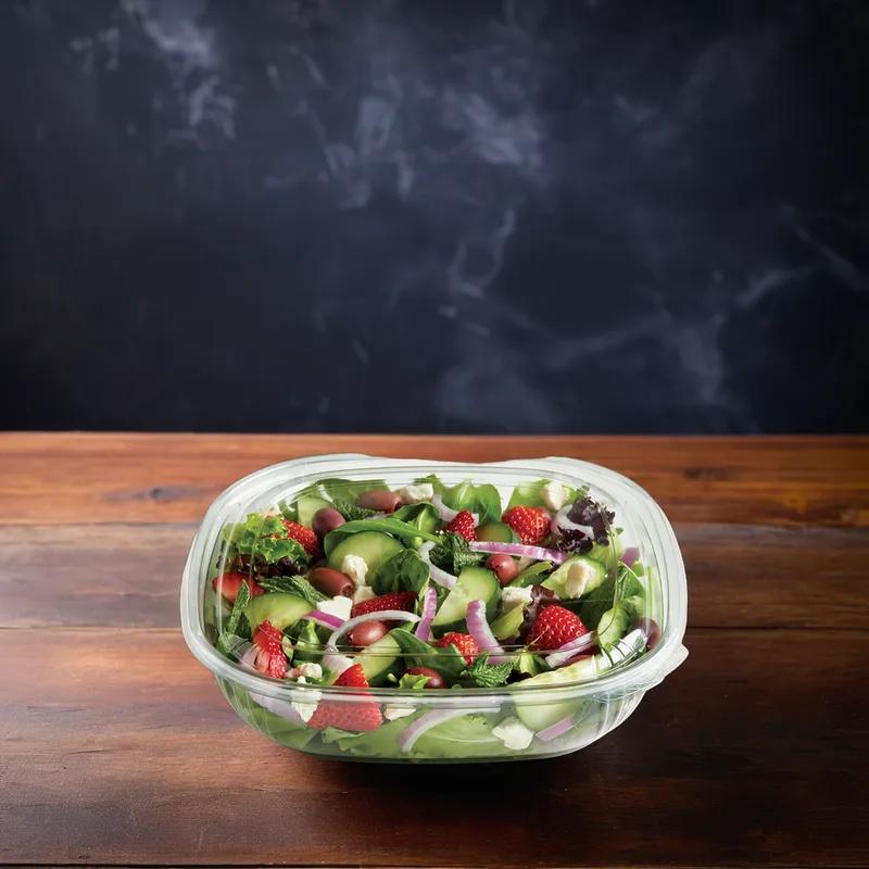 Fresh 'n Clear® Bowl Large (LG) 48 OZ PET Clear Square 150/Case