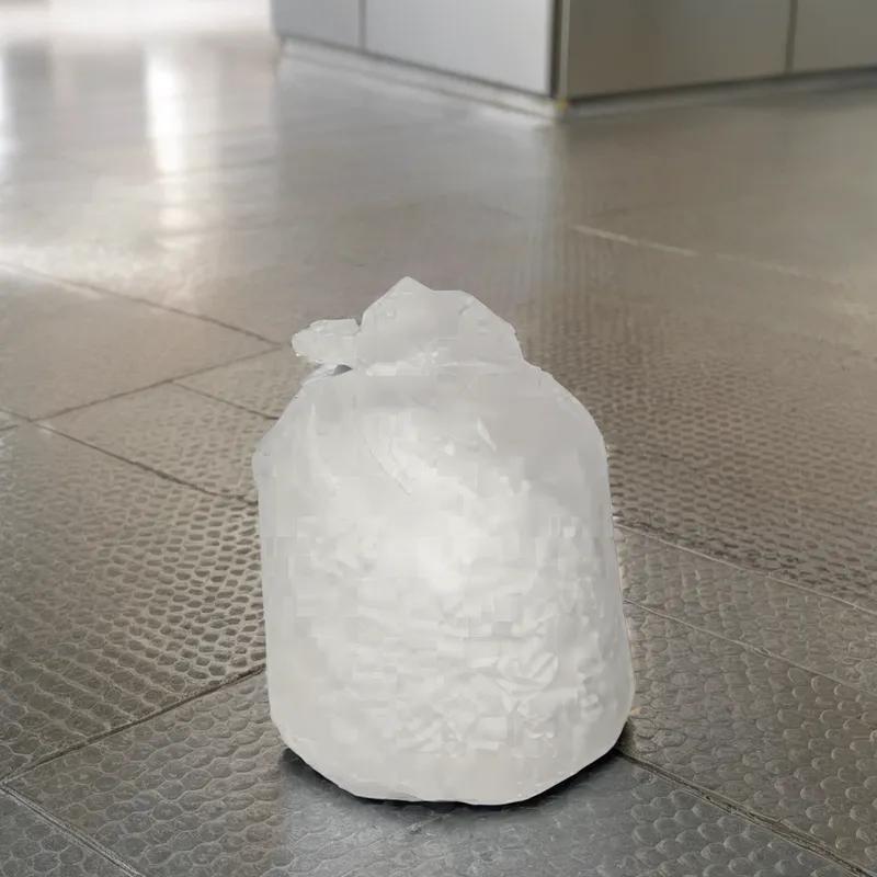 Victoria Bay Can Liner 30X36 IN White Plastic 20MIC Roll 200/Case