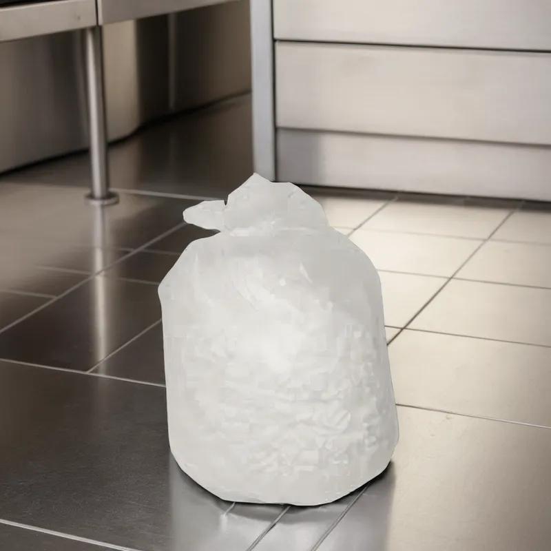 Victoria Bay Can Liner 30X36 IN White Plastic 20MIC Roll 200/Case