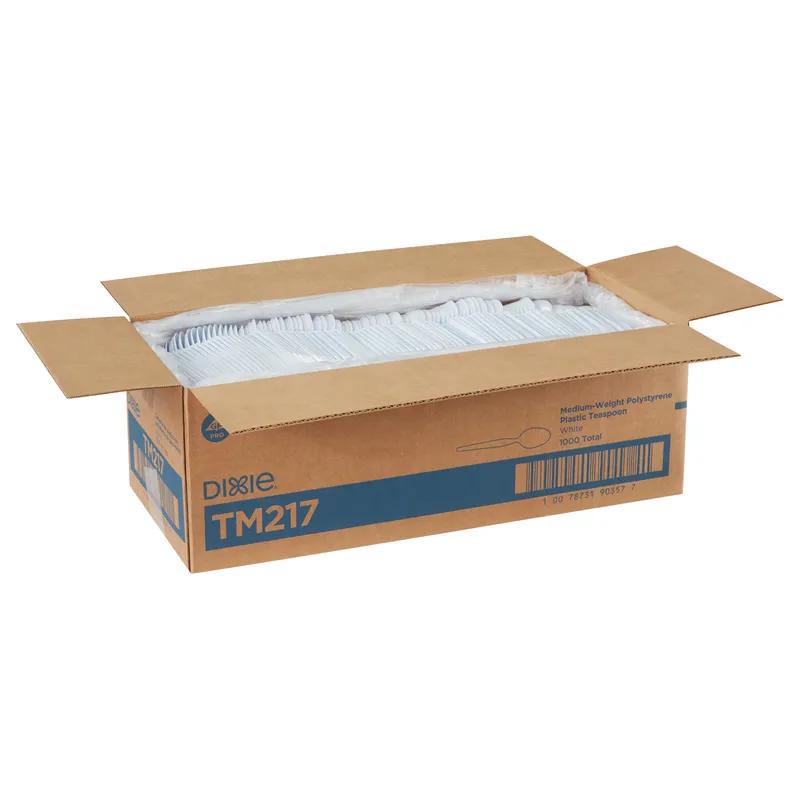 Dixie® Teaspoon PS White Medium Weight 1000/Case